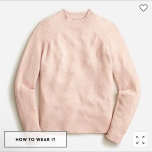 J. Crew Women's Rollneck™ Sweater in Supersoft Yarn in Soft Beige Blush Pink